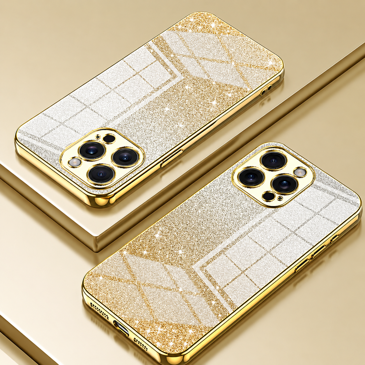 Premium iPhone Case MagSafe Compatible Glitter TPU Magnetic Cover Shockproof Protective Camera Lens Guard Flexible Slim Design