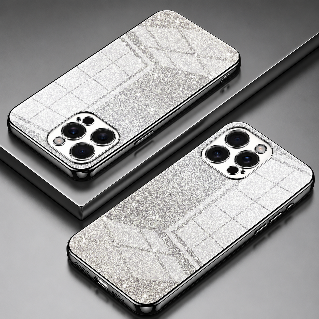 Premium iPhone Case MagSafe Compatible Glitter TPU Magnetic Cover Shockproof Protective Camera Lens Guard Flexible Slim Design