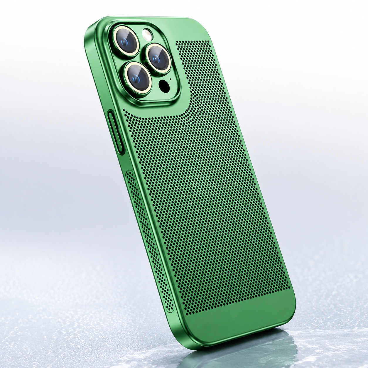 Premium iPhone Case MagSafe Compatible Honeycomb Texture Magnetic Cover Heat Dissipation Shockproof Protective Camera Lens Guard Slim Design