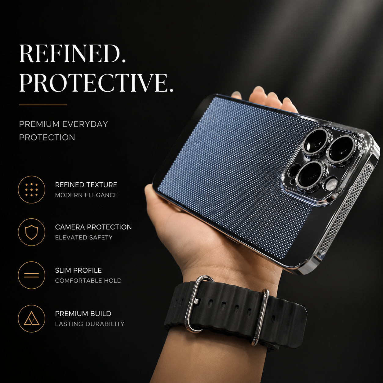 Premium iPhone Case MagSafe Compatible Honeycomb Texture Magnetic Cover Heat Dissipation Shockproof Protective Camera Lens Guard Slim Design