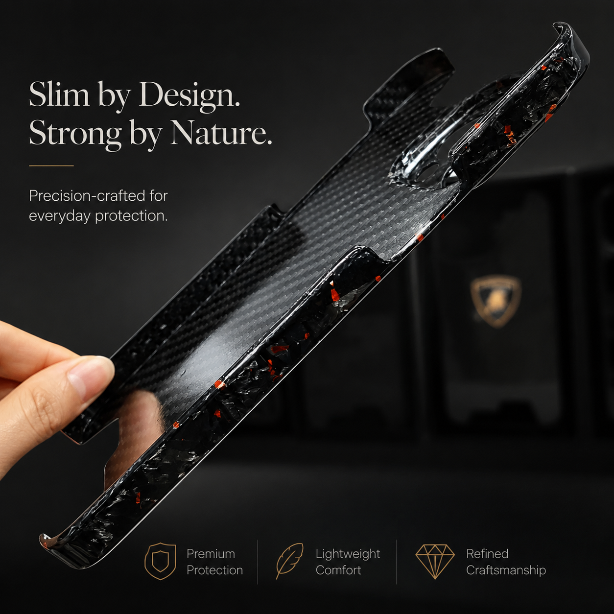 Premium iPhone Case MagSafe Compatible Kevlar Carbon Fiber Cover Magnetic Stand Hard PC Shell Camera Guard Anti Fingerprint Slim Design