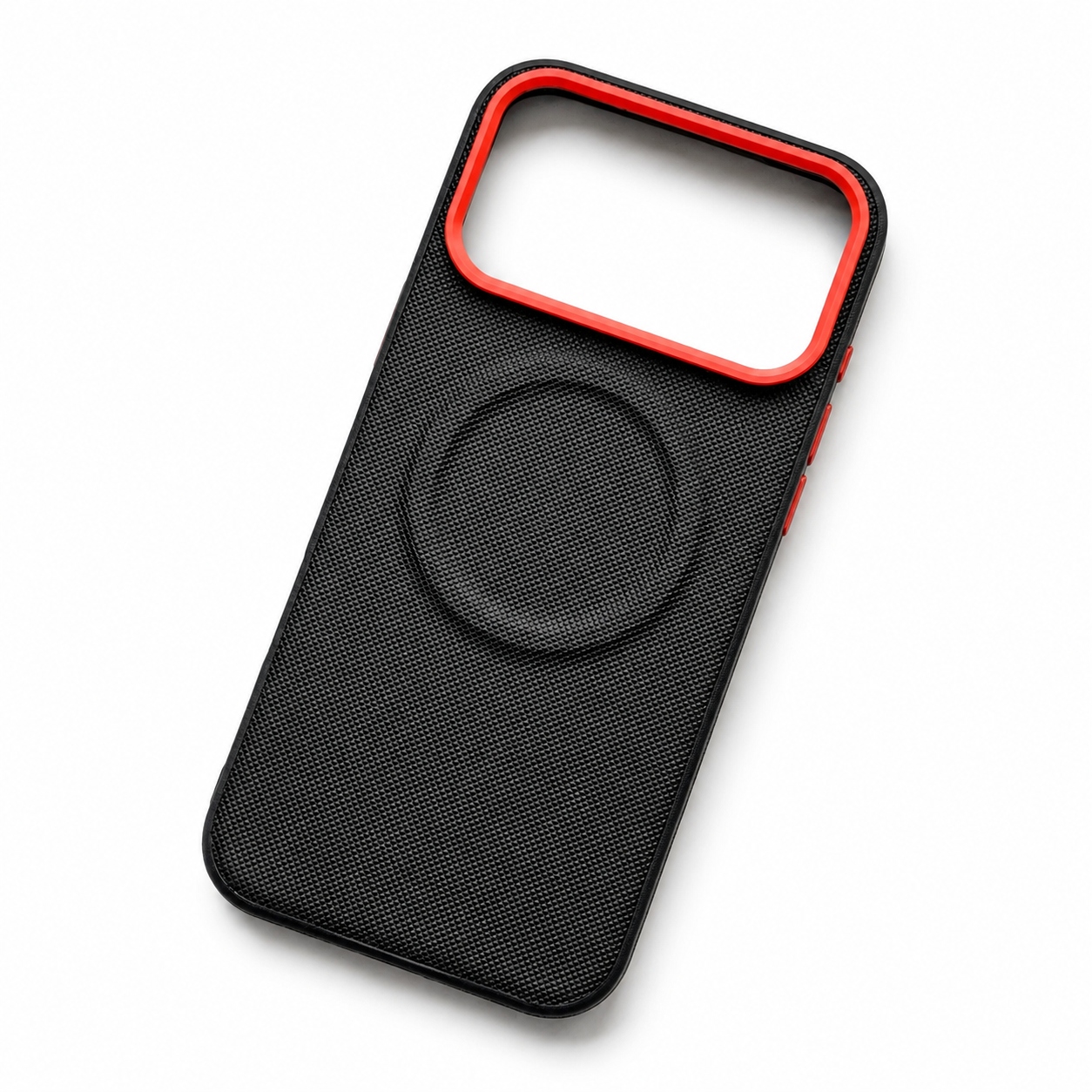 Premium iPhone Case MagSafe Compatible Leather Cover Shockproof PC TPU Hybrid Diamond Texture Camera Protection Non Slip Slim Full Coverage Design