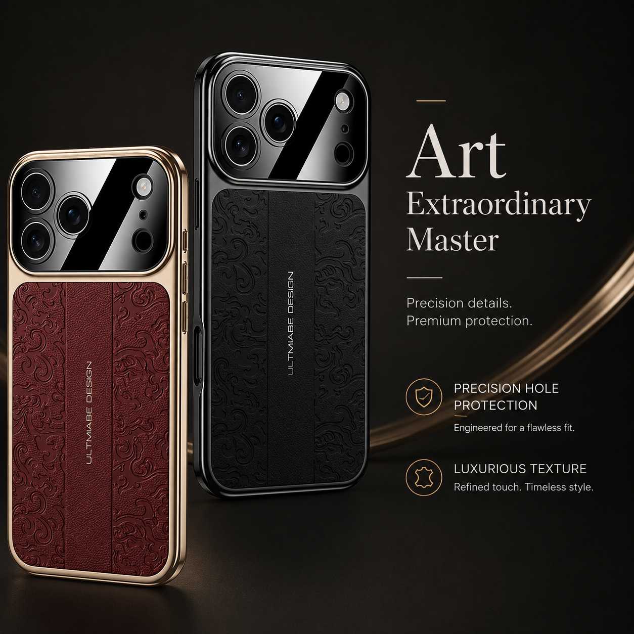 Premium iPhone Case MagSafe Compatible Leather TPU Cover Electroplated Frame Dual Layer Shockproof Anti Fingerprint Non Slip Slim Protective Design
