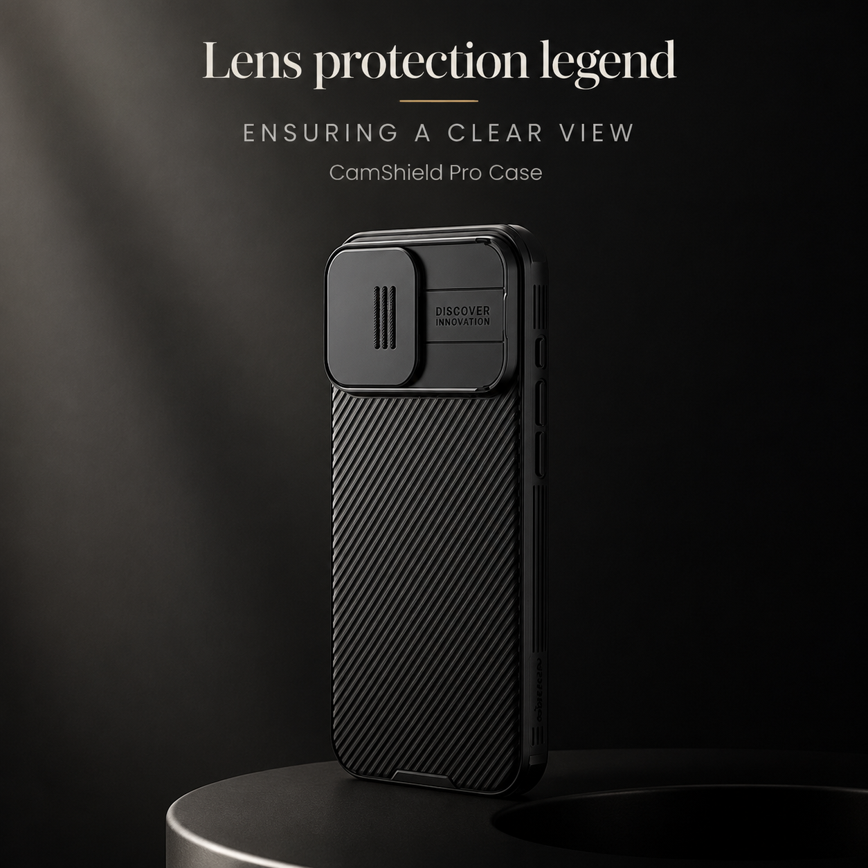 Premium iPhone Case MagSafe Compatible Leather Texture Sliding Camera Cover Magnetic Cover Shockproof Protective Lens Guard Slim Design