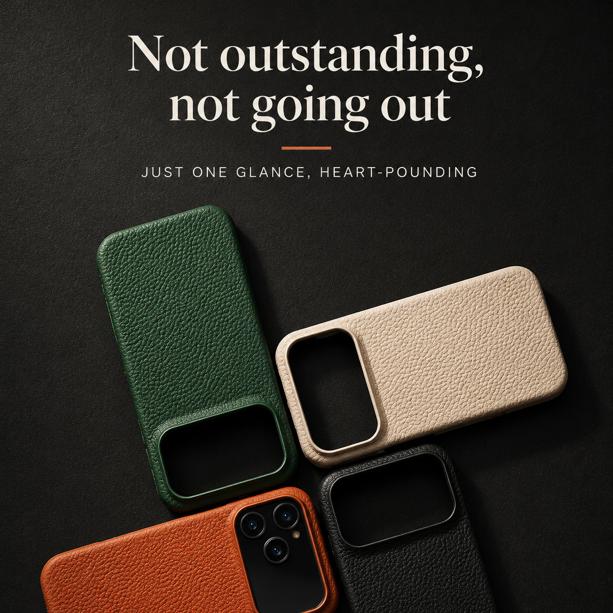 Premium iPhone Case MagSafe Compatible Lychee Cowhide Leather PC Shockproof Luxury Protective Cover Handmade Full Coverage Magnetic Back Design