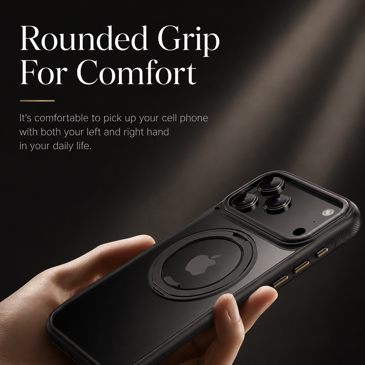 Premium iPhone Case MagSafe Compatible Magnetic 360 Rotating Stand Mechanical Design Shockproof PC TPU Metal Camera Protection Full Coverage