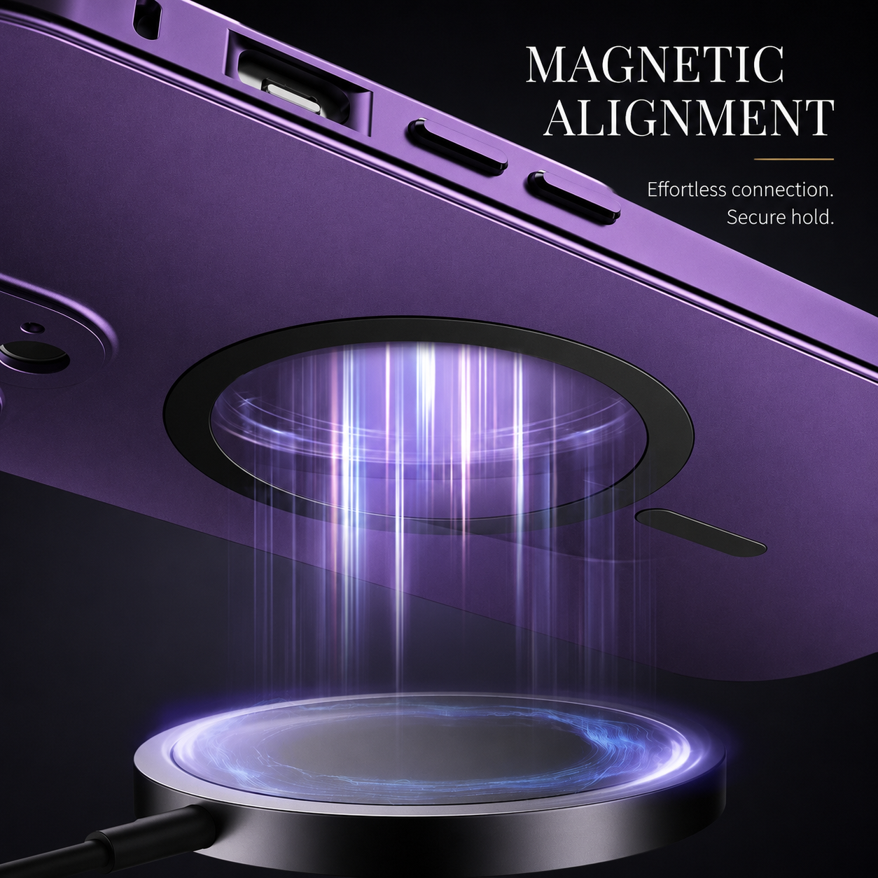 Premium iPhone Case MagSafe Compatible Magnetic Aluminum Frame Protective Cover PC Hard Back Shockproof Matte Anti Fingerprint Slim Full Coverage Design