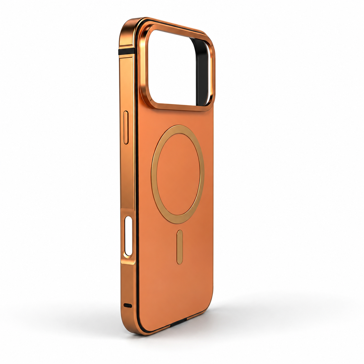 Premium iPhone Case MagSafe Compatible Magnetic Aluminum Frame Slim Metal Bumper Shockproof Anti Drop Camera Protection Full Coverage Cover