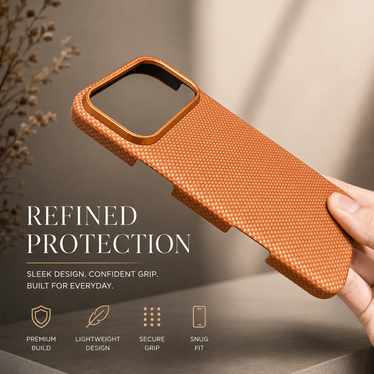 Premium iPhone Case MagSafe Compatible Magnetic Aramid Fiber Cover Carbon Texture Shockproof Anti Scratch Slim Lightweight Full Body Protection