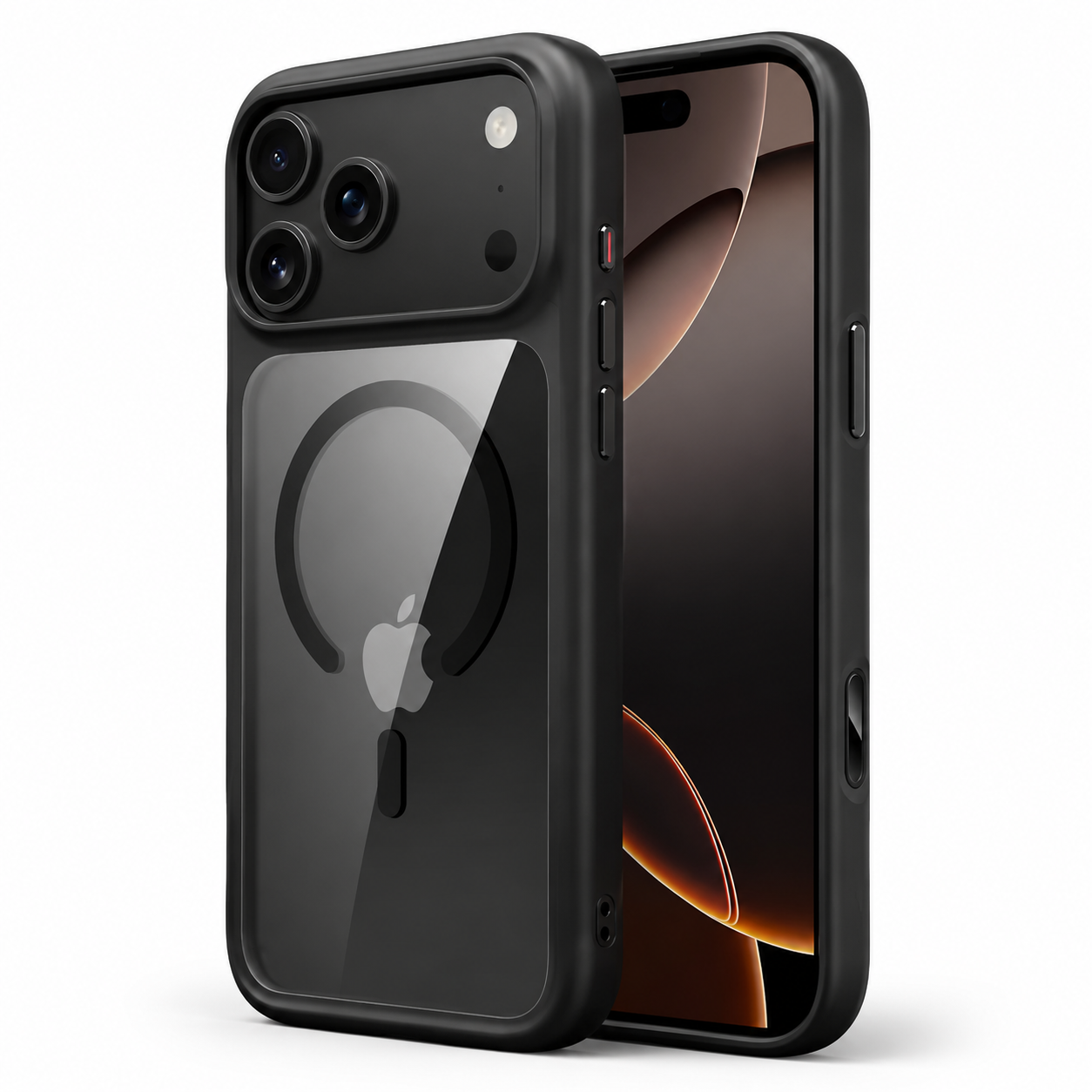 Premium iPhone Case MagSafe Compatible Magnetic Clear Armor Cover Shockproof Anti Scratch Transparent Camera Protection Slim Lightweight Full Coverage