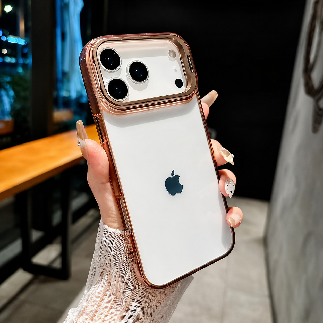 Premium iPhone Case MagSafe Compatible Magnetic Clear Protective Cover Camera Lens Stand Shockproof PC TPU Bumper Slim Full Coverage Design