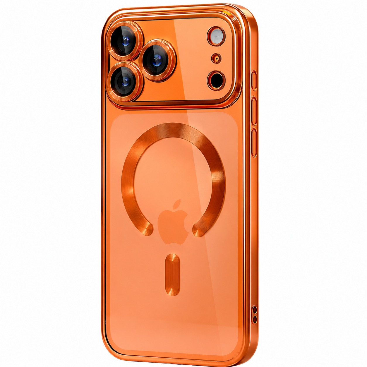 Premium iPhone Case MagSafe Compatible Magnetic Clear Protective Cover TPU Shockproof Camera Lens Protection Anti Fingerprint Anti Scratch Slim Half Wrapped