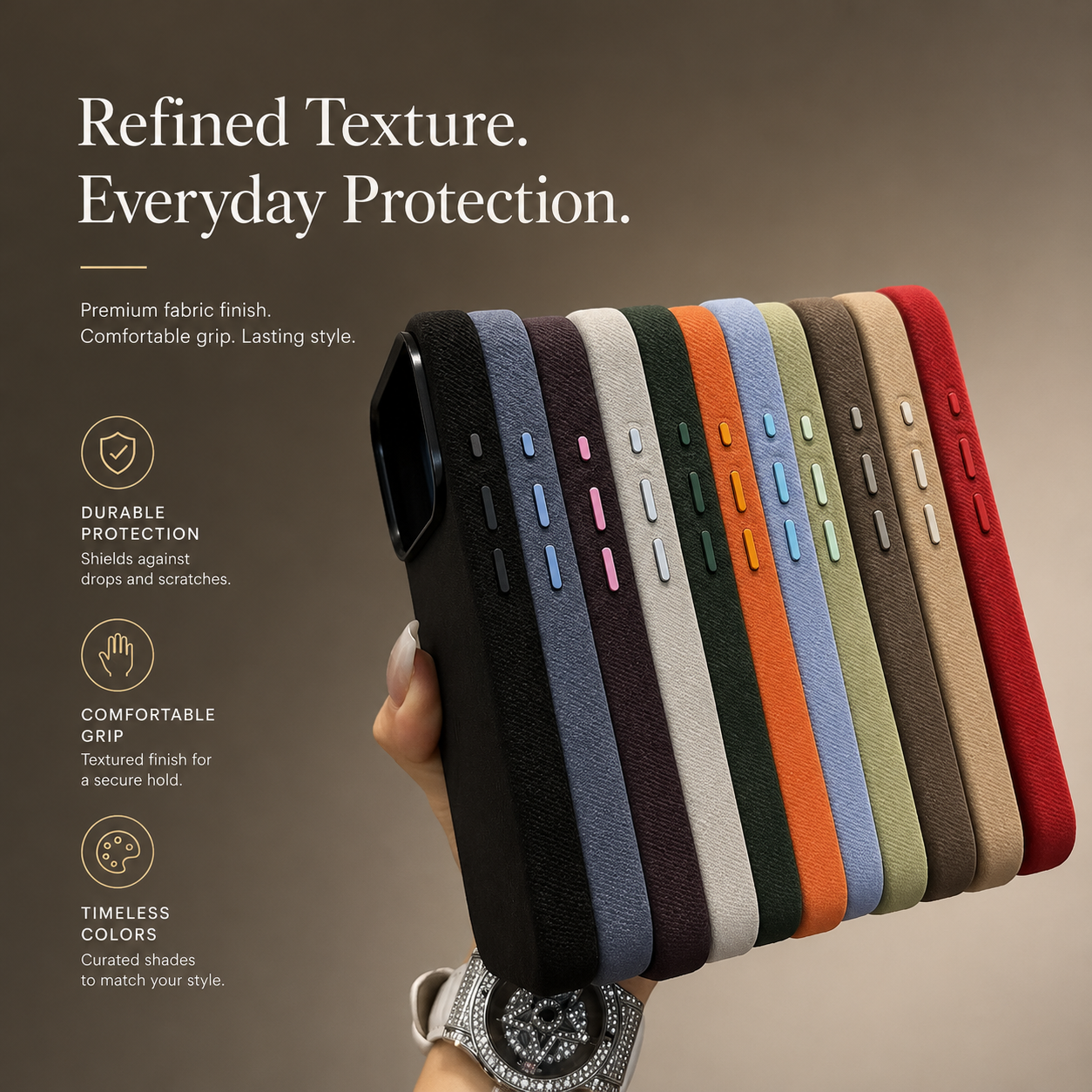 Premium iPhone Case MagSafe Compatible Magnetic Fiber Leather Cover Slim Shockproof Anti Fingerprint Non Slip Matte Camera Protection Full Coverage