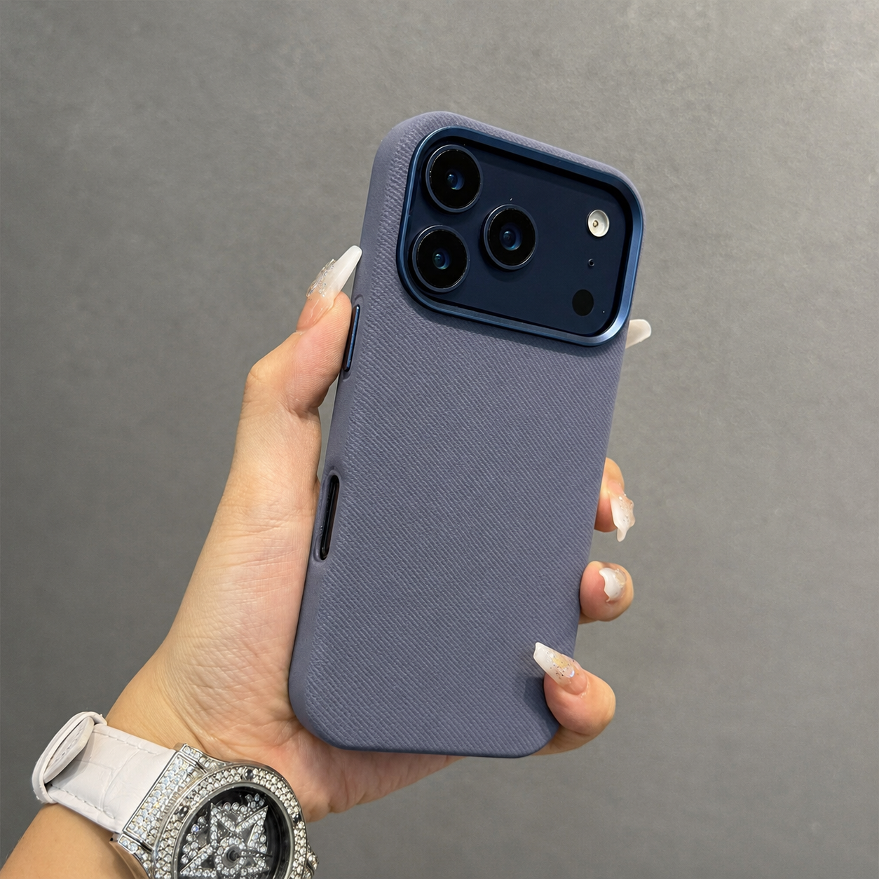 Premium iPhone Case MagSafe Compatible Magnetic Fiber Leather Cover Slim Shockproof Anti Fingerprint Non Slip Matte Camera Protection Full Coverage