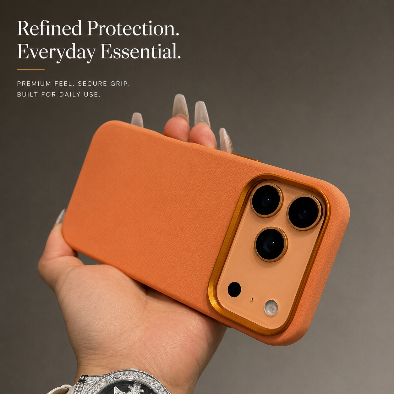 Premium iPhone Case MagSafe Compatible Magnetic Fiber Leather Cover Slim Shockproof Anti Fingerprint Non Slip Matte Camera Protection Full Coverage