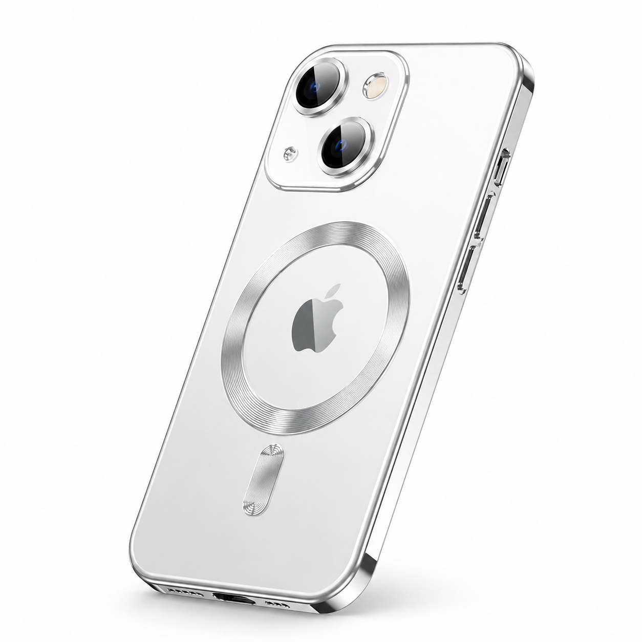 Premium iPhone Case MagSafe Compatible Magnetic Fit Double Sided Tempered Glass Metal Frame Ultra Thin 360 Full Body Shockproof Cover Camera Lens Protection