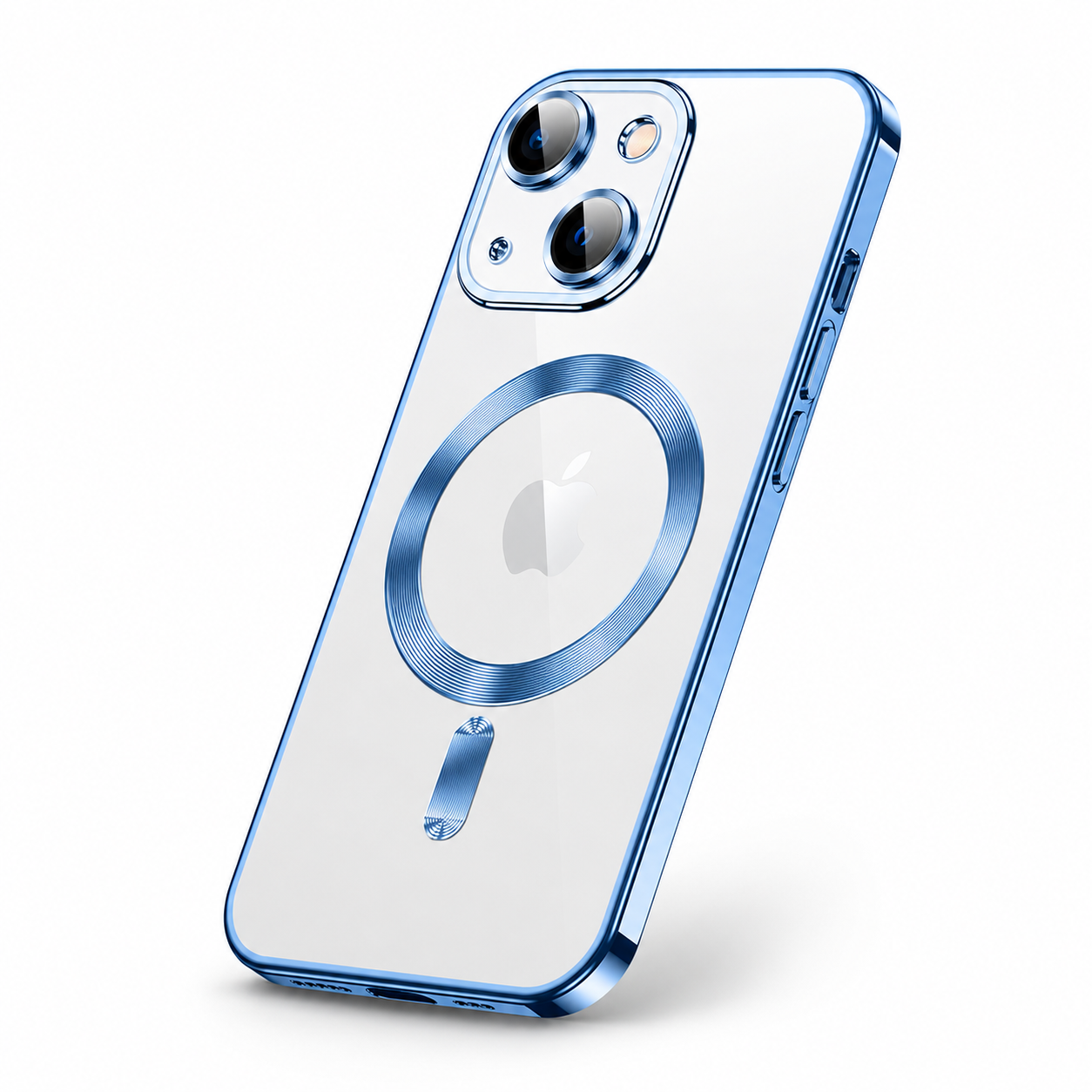 Premium iPhone Case MagSafe Compatible Magnetic Fit Double Sided Tempered Glass Metal Frame Ultra Thin 360 Full Body Shockproof Cover Camera Lens Protection
