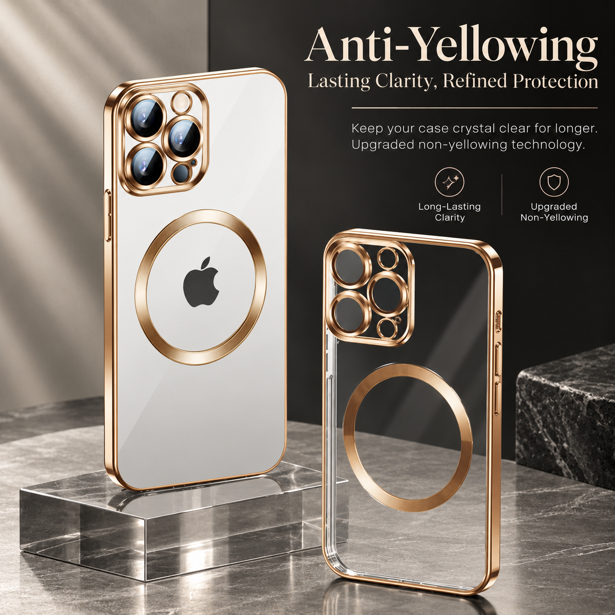 Premium iPhone Case MagSafe Compatible Magnetic Fit Double Sided Tempered Glass Metal Frame Ultra Thin 360 Full Body Shockproof Cover Camera Lens Protection