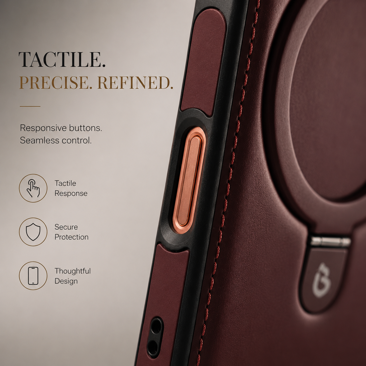 Premium iPhone Case MagSafe Compatible Magnetic Leather Cover Slim Shockproof Invisible Stand Retro Business Protective Camera Protection Full Coverage