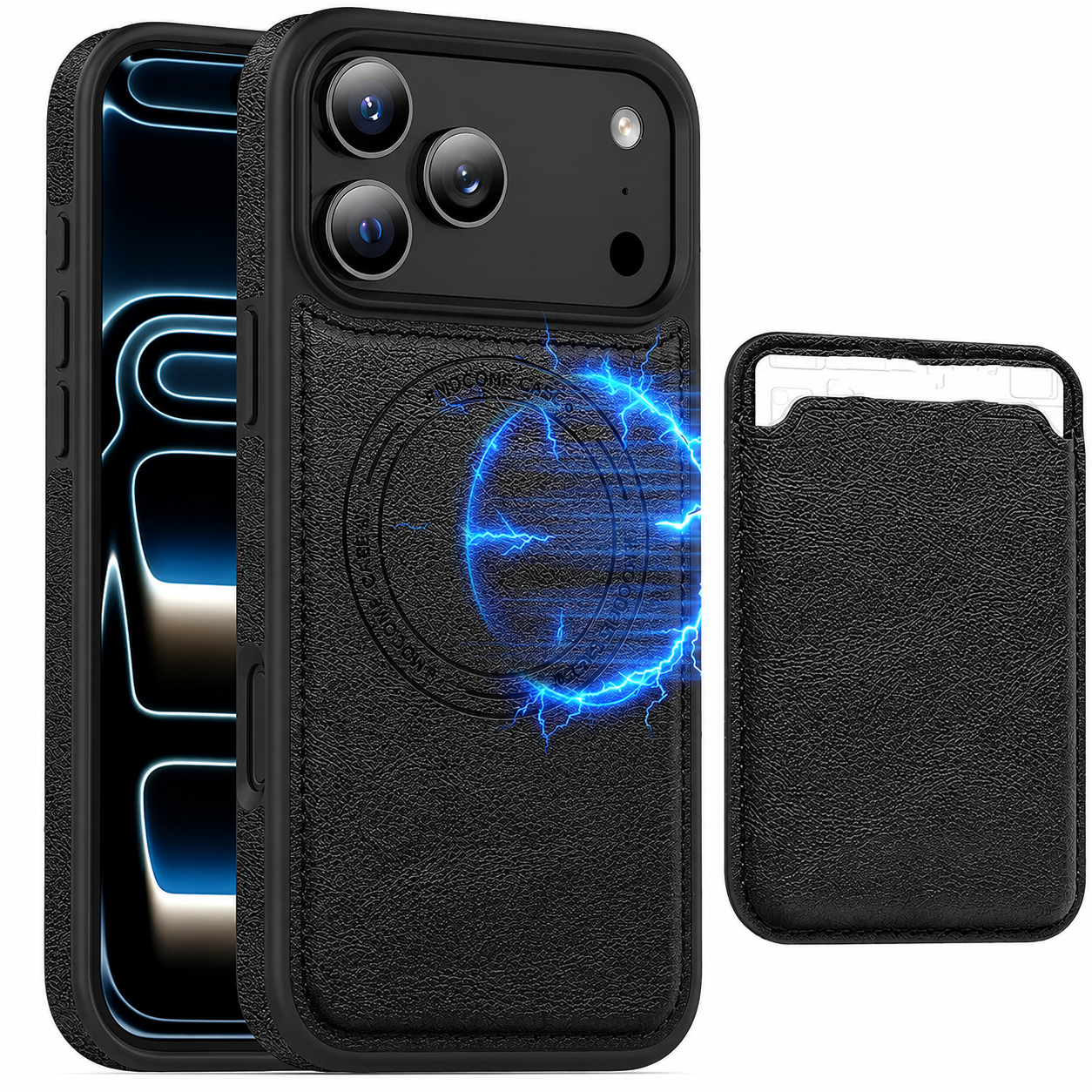 Premium iPhone Case MagSafe Compatible Magnetic Leather Wallet Cover RFID Blocking Card Holder Shockproof Protective Cover Anti Scratch Full Coverage
