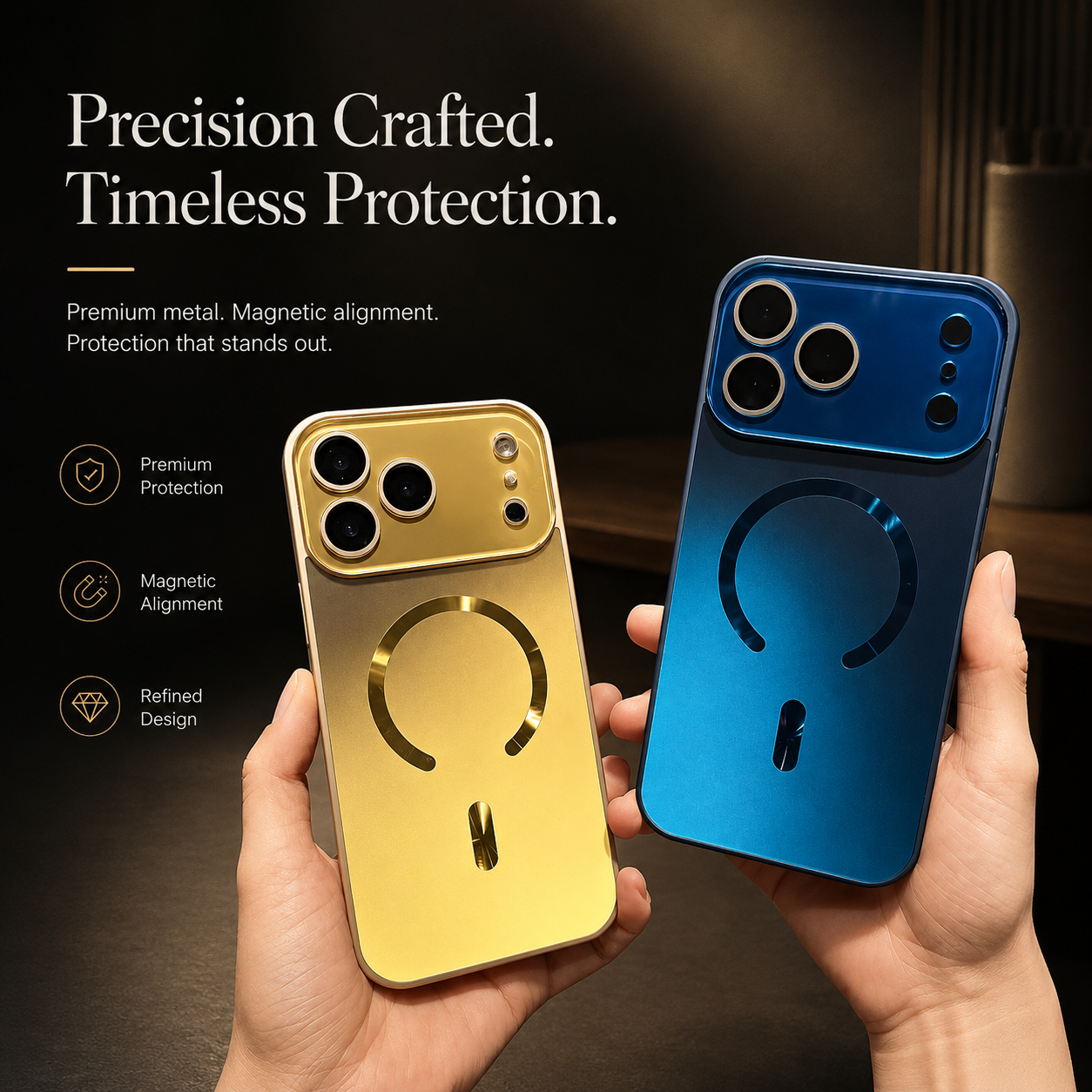 Premium iPhone Case MagSafe Compatible Magnetic Shockproof Cover Camera Protection Anti Scratch Slim Lightweight Protective Full Coverage Design