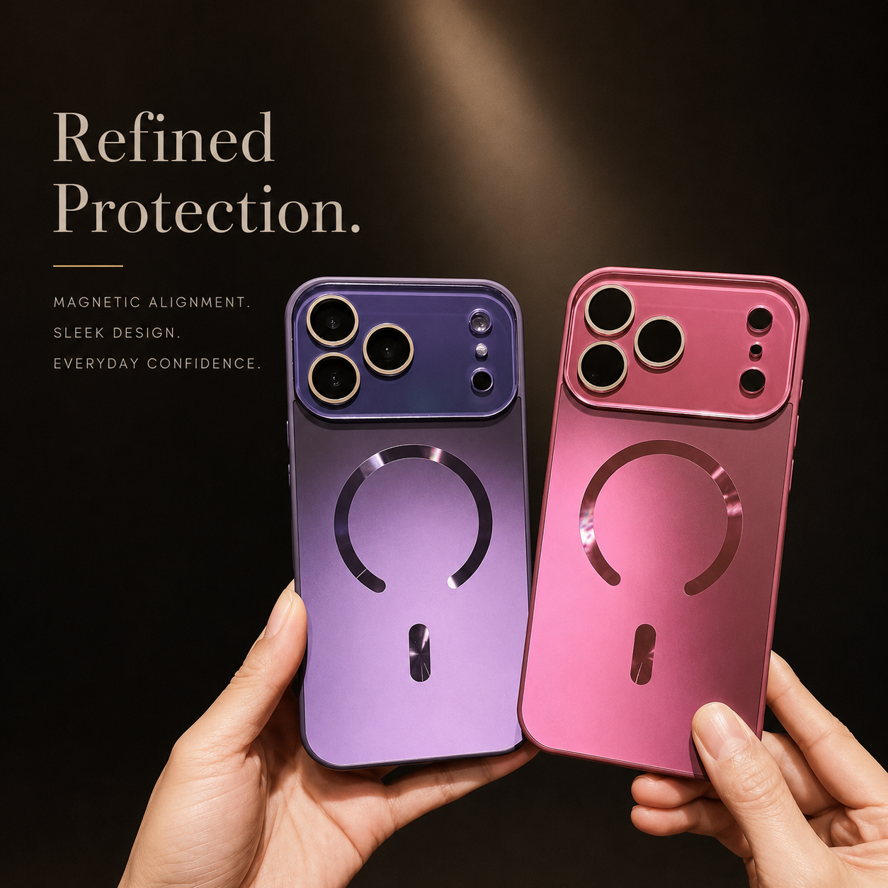 Premium iPhone Case MagSafe Compatible Magnetic Shockproof Cover Camera Protection Anti Scratch Slim Lightweight Protective Full Coverage Design