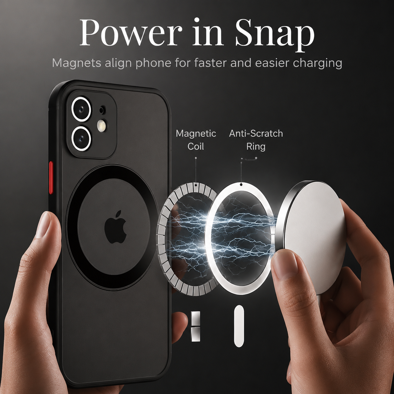 Premium iPhone Case MagSafe Compatible Matte Slim Cover Magnetic Shockproof Protective Camera Lens Guard Clean Finish Minimal Design