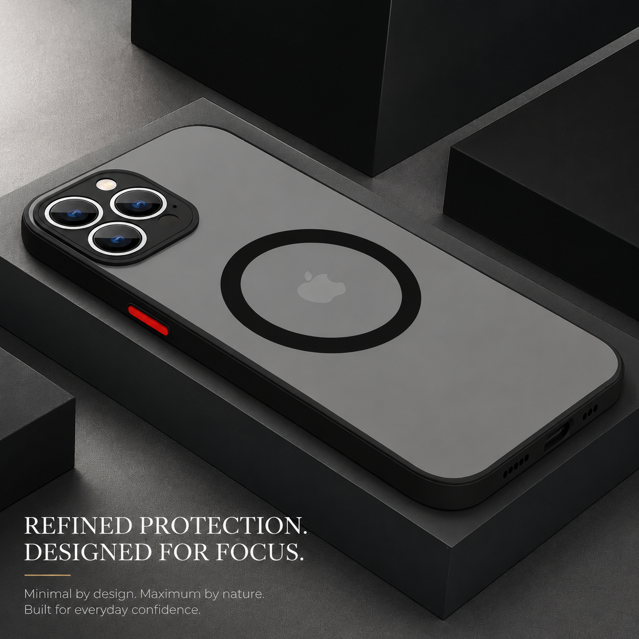 Premium iPhone Case MagSafe Compatible Matte Slim Cover Magnetic Shockproof Protective Camera Lens Guard Clean Finish Minimal Design