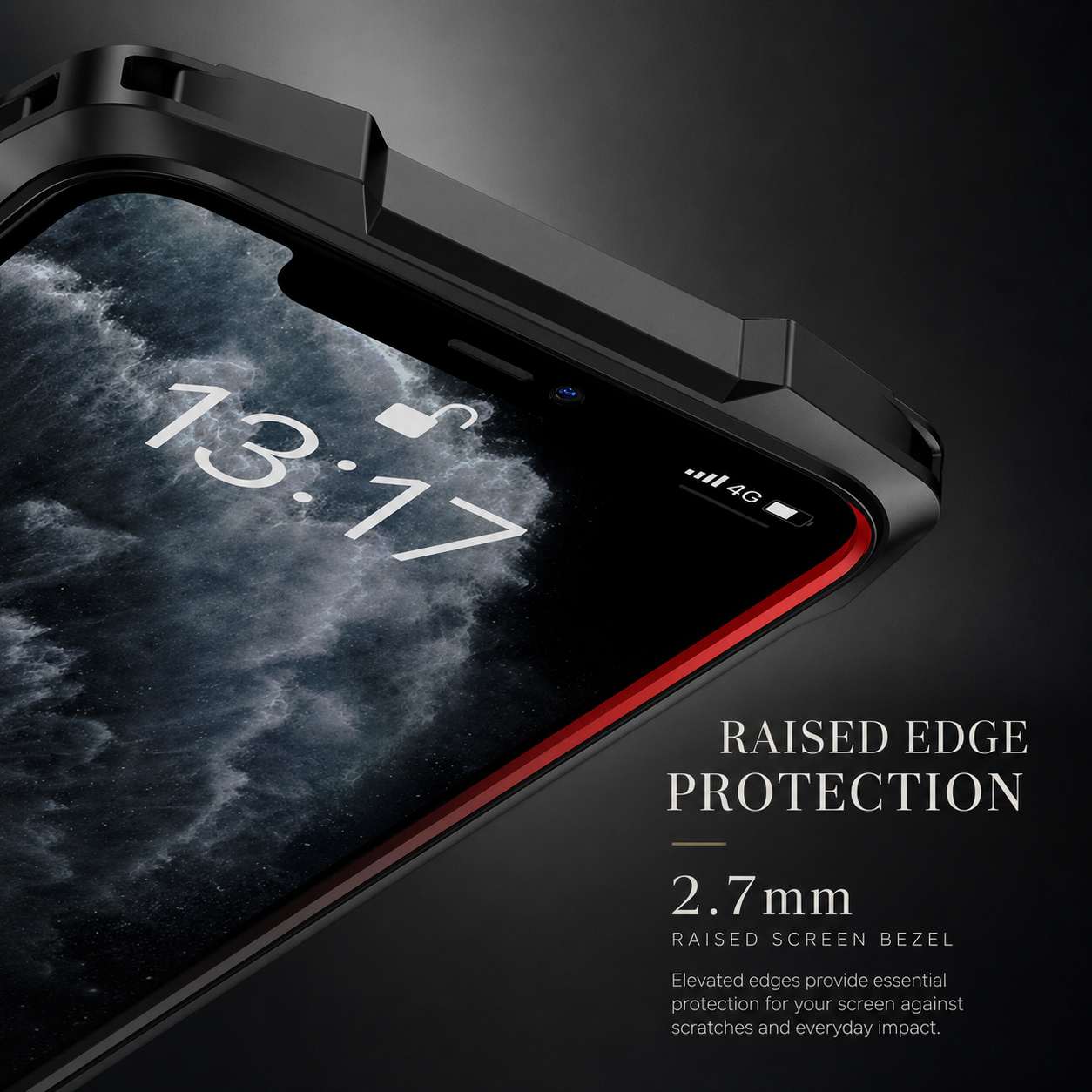 Premium iPhone Case MagSafe Compatible Military Armor Rugged Cover Dual Layer Metal Frame Tempered Glass Full Body Shockproof Camera Protection