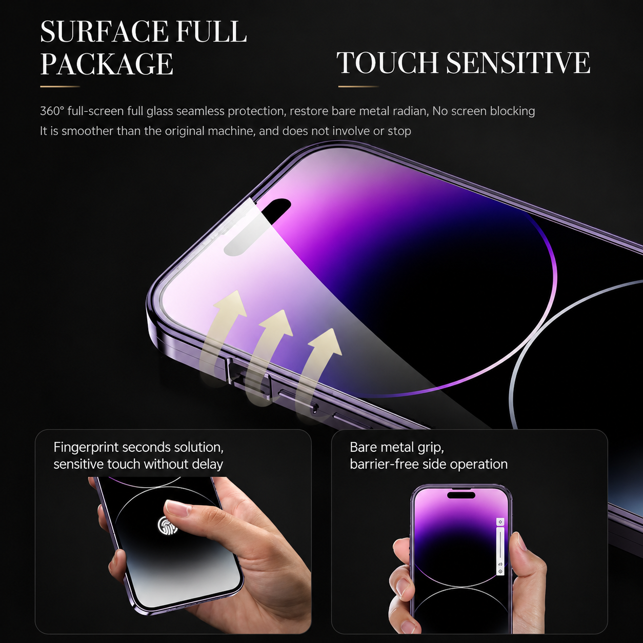 Premium iPhone Case MagSafe Compatible Privacy Screen Double Sided Tempered Glass Metal Frame 360 Full Body Shockproof Cover Camera Lens Protection Slim Design