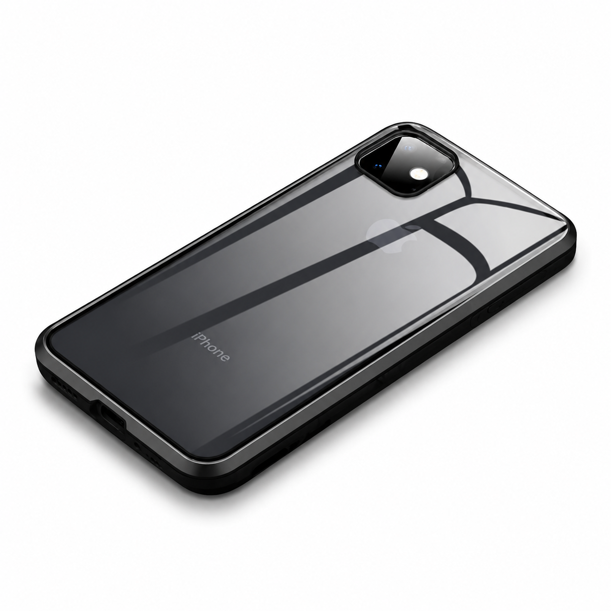 Premium iPhone Case MagSafe Compatible Privacy Screen Glass Cover 360 Full Body Magnetic Shock Absorbing Protective Camera Lens Guard Slim Design
