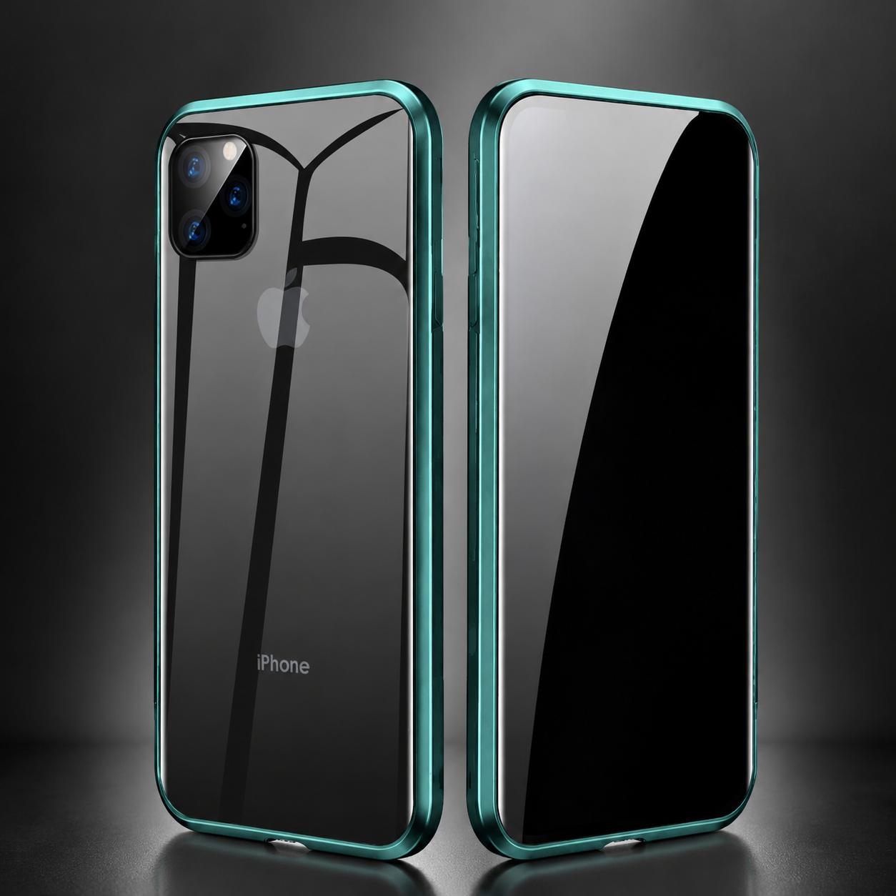 Premium iPhone Case MagSafe Compatible Privacy Screen Glass Cover 360 Full Body Magnetic Shock Absorbing Protective Camera Lens Guard Slim Design