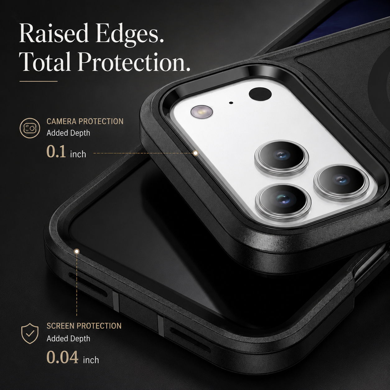 Premium iPhone Case MagSafe Compatible Rugged Armor Shockproof Protective Cover PC TPU Defender Anti Slip Scratch Resistant Wireless Charging Full Coverage