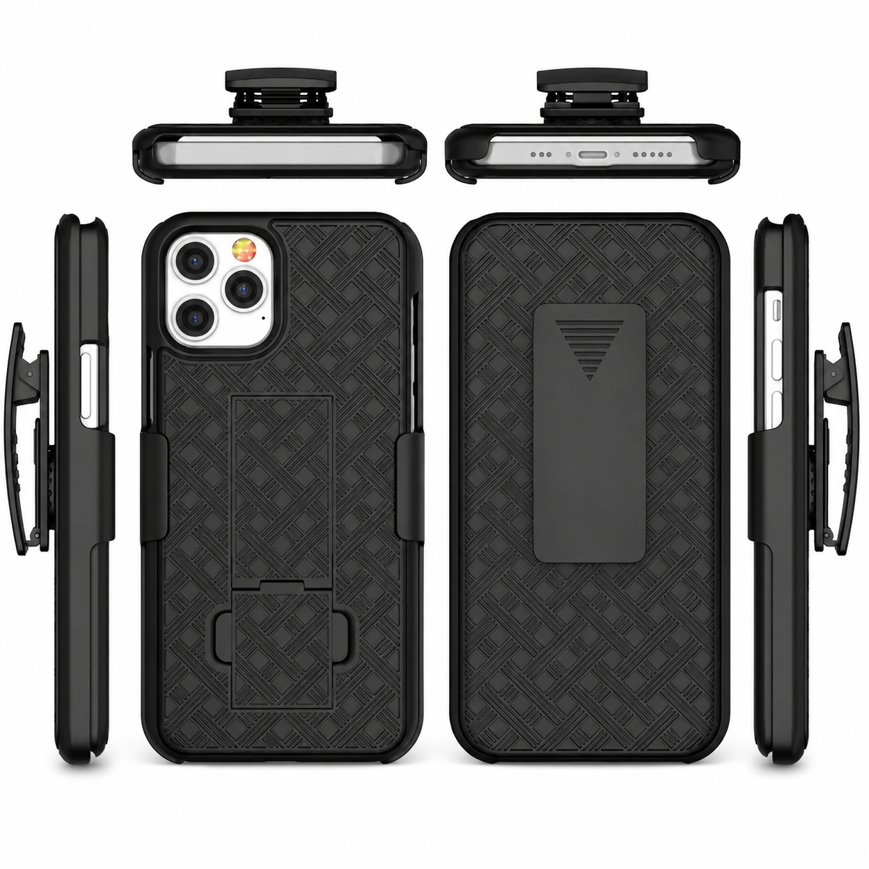 Premium iPhone Case MagSafe Compatible Rugged Holster Cover Belt Clip Kickstand Heavy Duty Shockproof Protective Camera Lens Guard Full Coverage