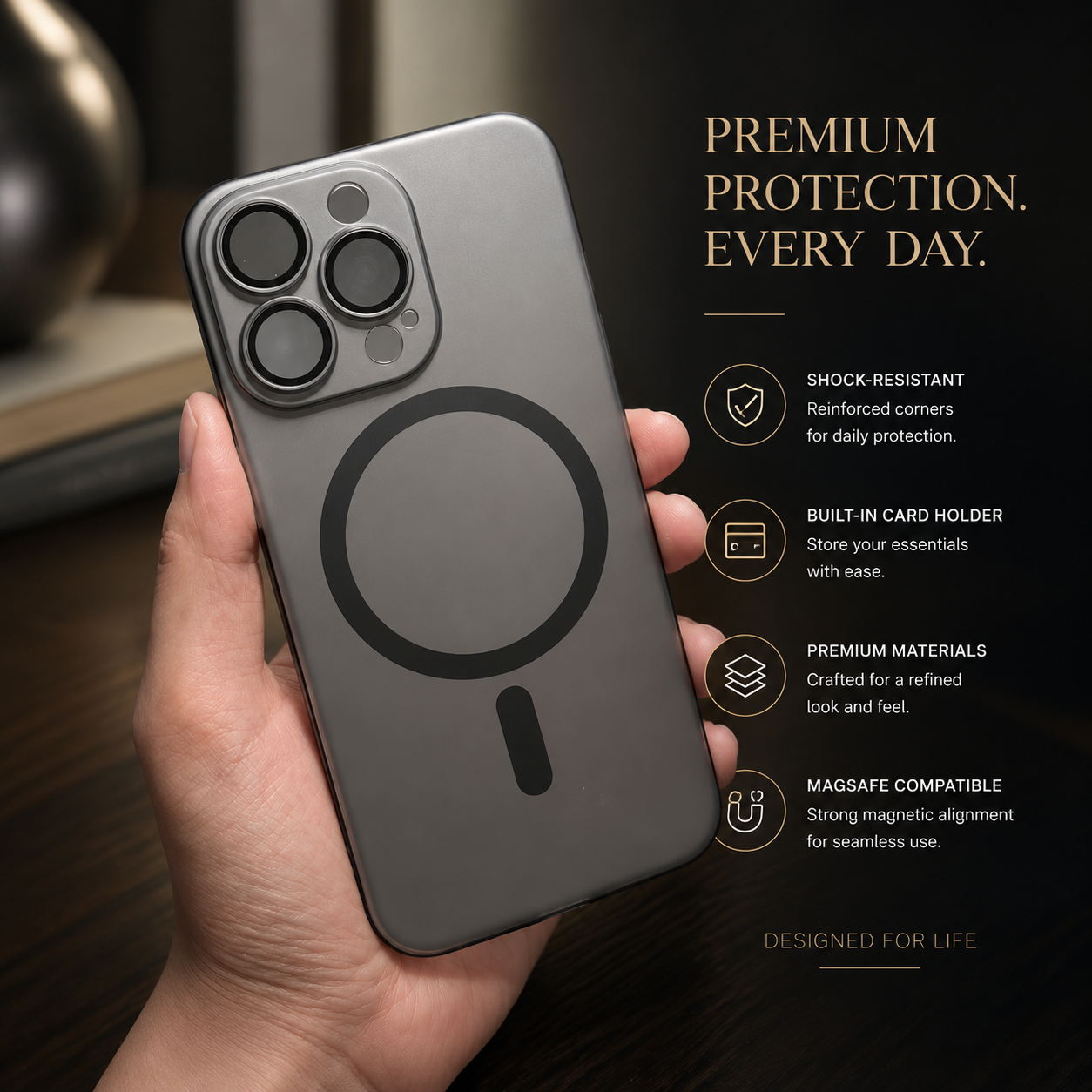 Premium iPhone Case MagSafe Compatible Ultra Thin Clear Frameless Cover Transparent Magnetic Shockproof Protective Camera Lens Guard Slim Design