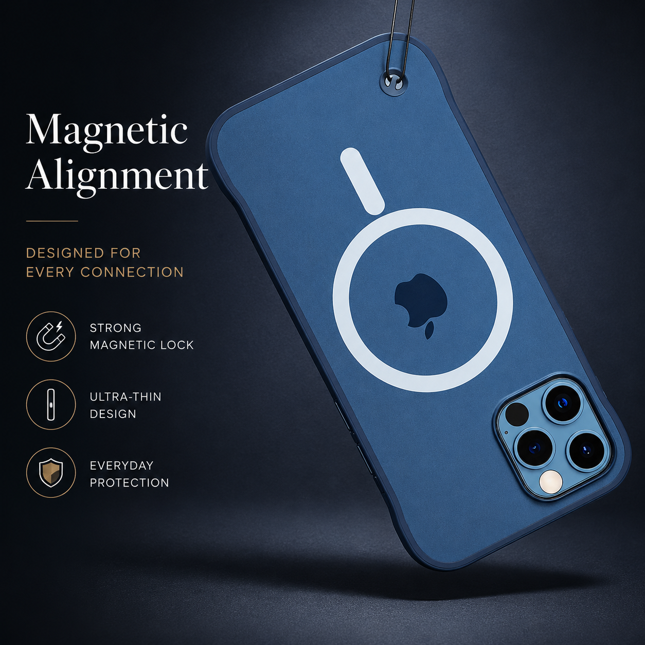Premium iPhone Case MagSafe Compatible Ultra Thin Clear Frameless Cover Transparent Magnetic Shockproof Protective Camera Lens Guard Slim Design
