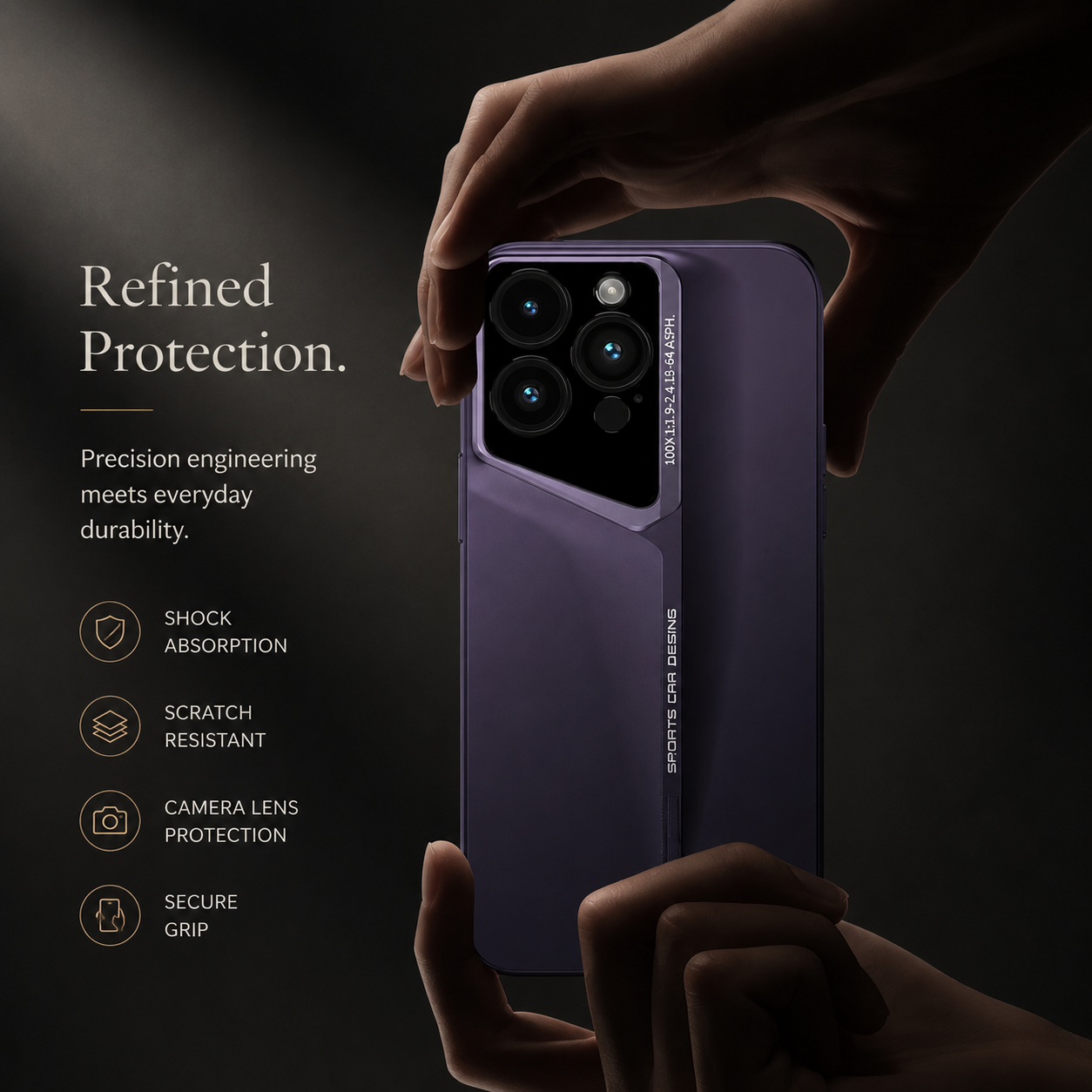 Premium iPhone Case MagSafe Compatible Ultra Thin Magnetic Hard PC Cover Matte Blade Texture Shockproof Camera Protection Non Slip Lightweight Slim Design