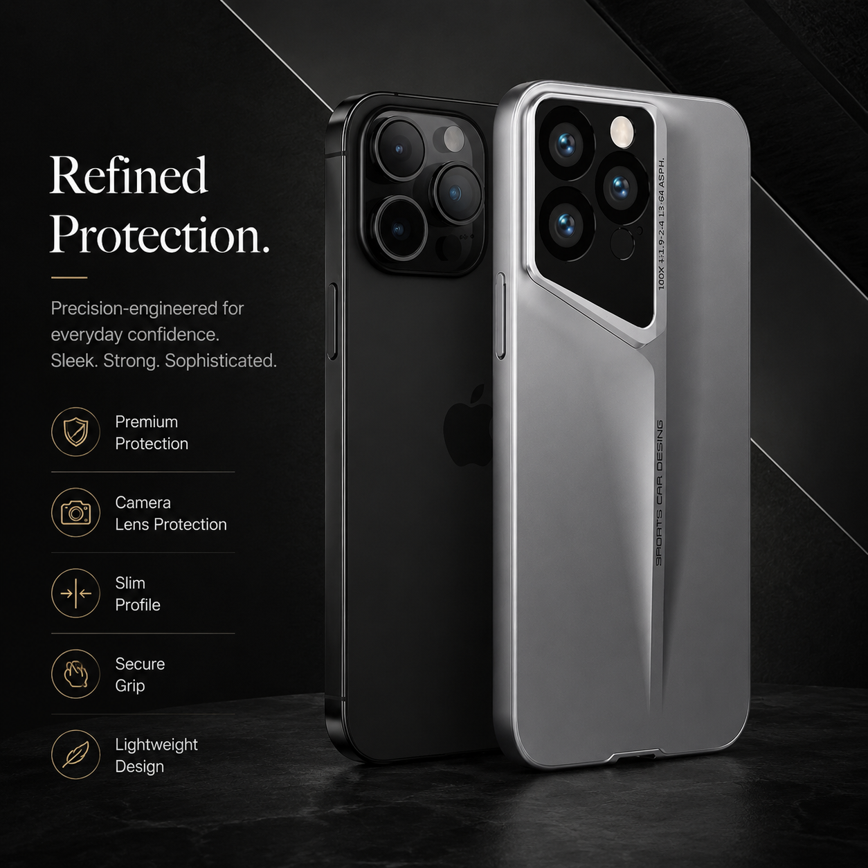 Premium iPhone Case MagSafe Compatible Ultra Thin Magnetic Hard PC Cover Matte Blade Texture Shockproof Camera Protection Non Slip Lightweight Slim Design