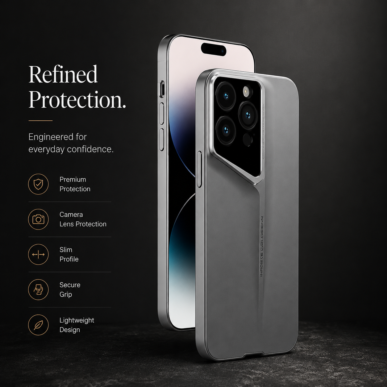 Premium iPhone Case MagSafe Compatible Ultra Thin Magnetic Hard PC Cover Matte Blade Texture Shockproof Camera Protection Non Slip Lightweight Slim Design