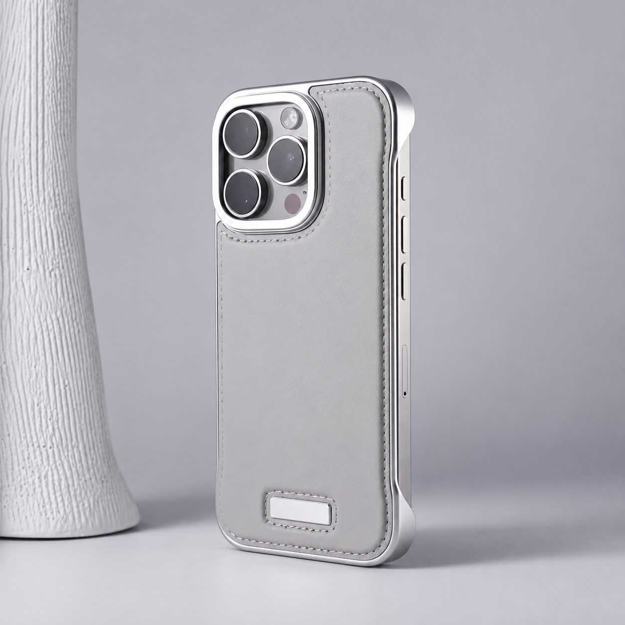 Premium iPhone Case MagSafe Compatible Ultra Thin PU Leather Cover Metal Lens Frame Shockproof Borderless Camera Protection Slim Matte Non Slip Design