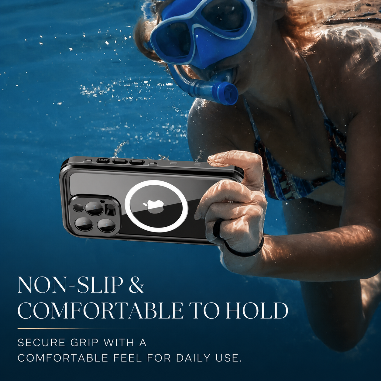 Premium iPhone Case MagSafe Compatible Waterproof Sealed Armor Cover IP68 Shockproof 360 Full Body Protective Camera Lens Guard Dustproof Slim Design