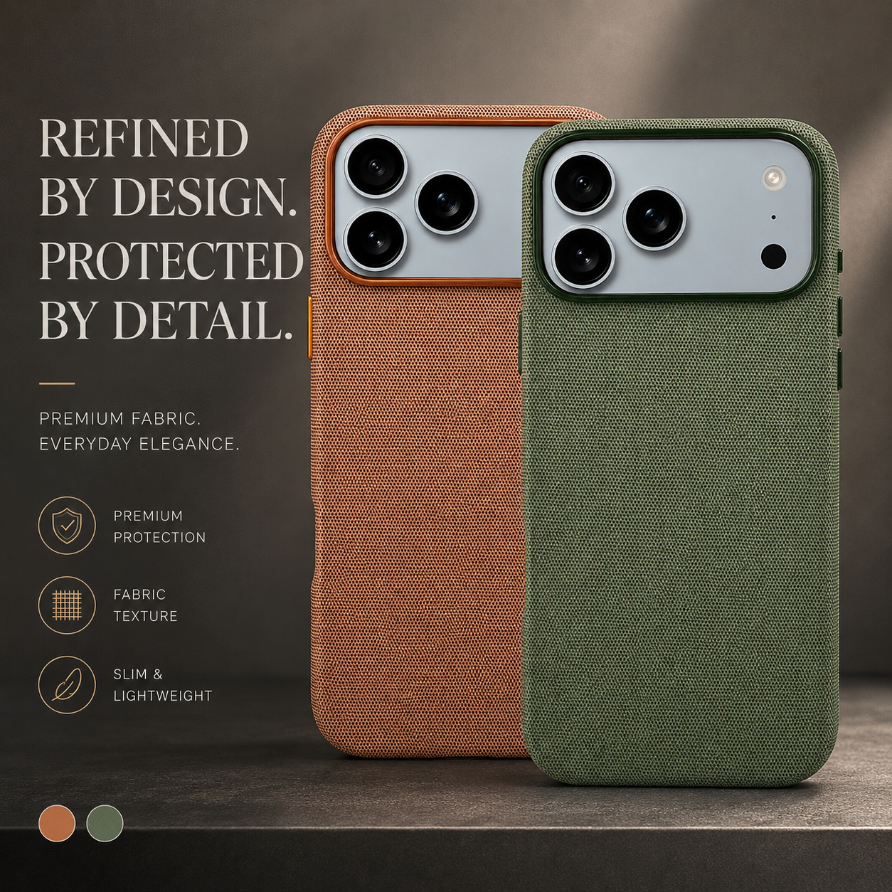 Premium iPhone Case MagSafe Compatible Woven Fabric Protective Cover Strong Magnetic Wireless Charging Anti Fingerprint Non Slip Waterproof Design