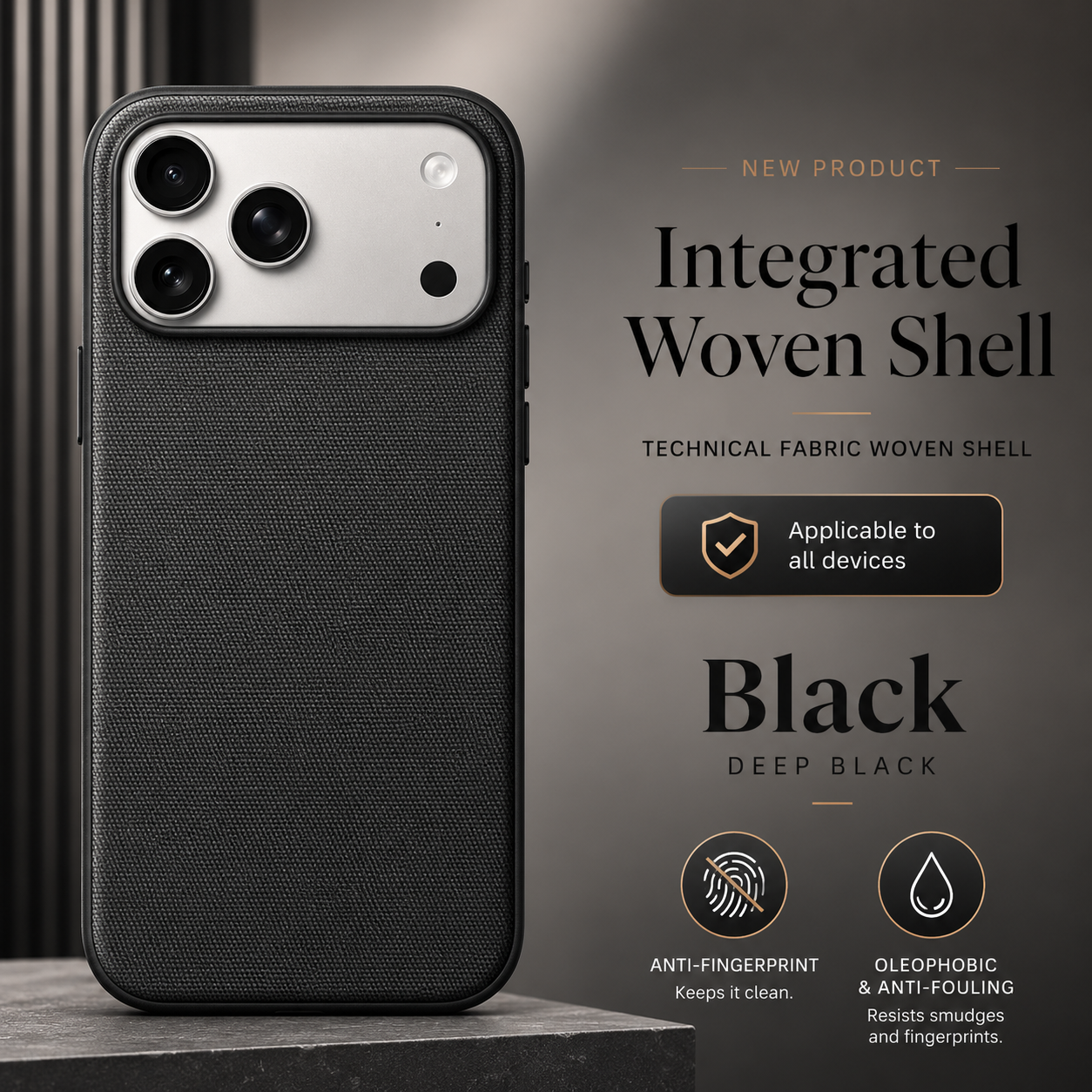 Premium iPhone Case MagSafe Compatible Woven Fabric Protective Cover Strong Magnetic Wireless Charging Anti Fingerprint Non Slip Waterproof Design