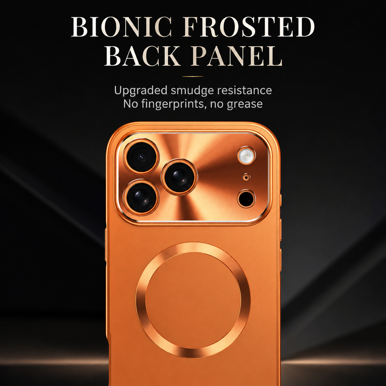Premium iPhone Case Magnetic Aluminum Frame Frosted PC Back Ultra Thin Cover Shockproof Protective Matte Anti Scratch Magnetic Alignment Slim Design