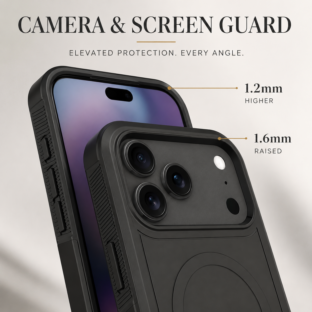 Premium iPhone Case Magnetic Heavy Armor Dual Layer PC TPU Cover Shockproof Protective Matte Anti Fingerprint Full Coverage Slim Design