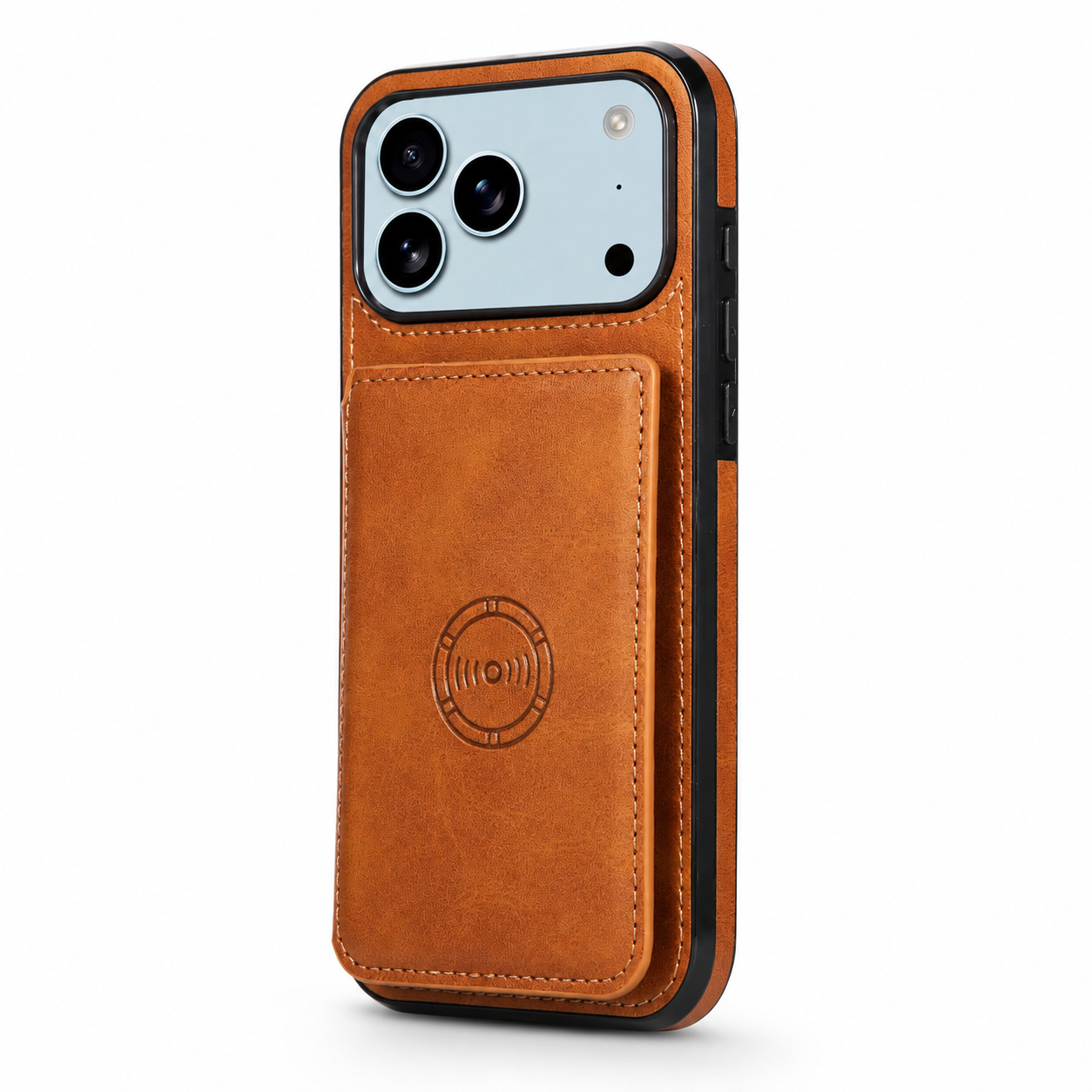 Premium iPhone Case Magnetic Leather Wallet Cover RFID Blocking Card Holder Shockproof Full Coverage Protective Cover Anti Scratch Slim Secure Design
