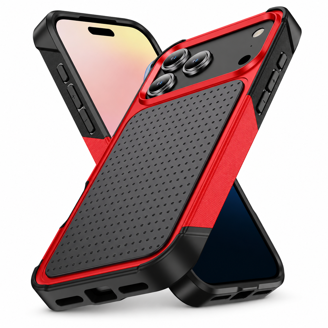 Premium iPhone Case Magnetic Wallet Cover Rugged Armor Shockproof Card Holder Kickstand Protective Cover Non Slip Dual Layer Full Coverage Design