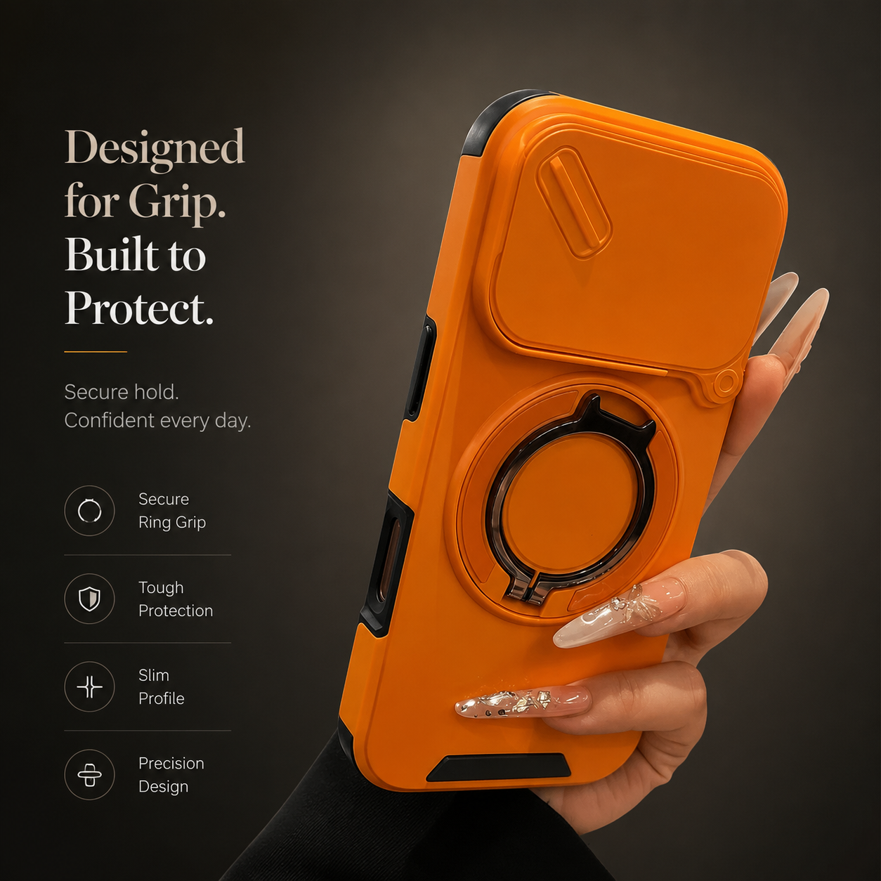 Premium iPhone Case Military Armor Magnetic Ring Cover 360 Rotating Stand Dual Layer Shockproof Camera Lens Protection Rugged Full Coverage