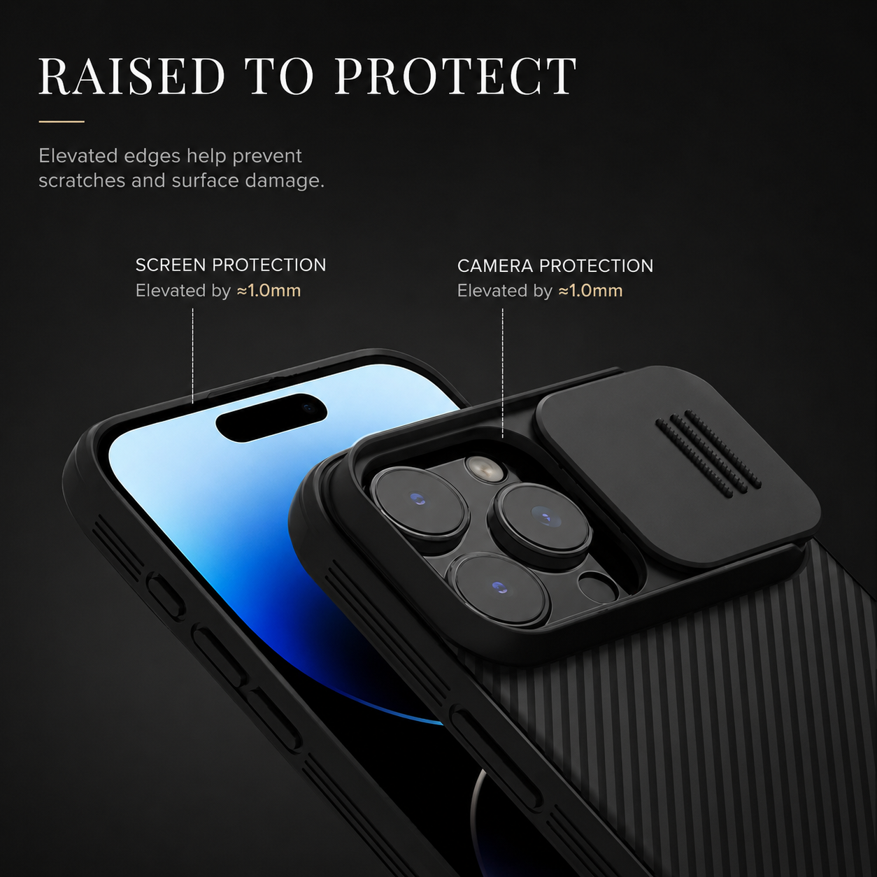 Premium iPhone Case Rugged CamShield Magnetic Protective Cover Sliding Camera Lens Protection Shockproof TPU PC Dual Layer Anti Scratch Full Edge Defense