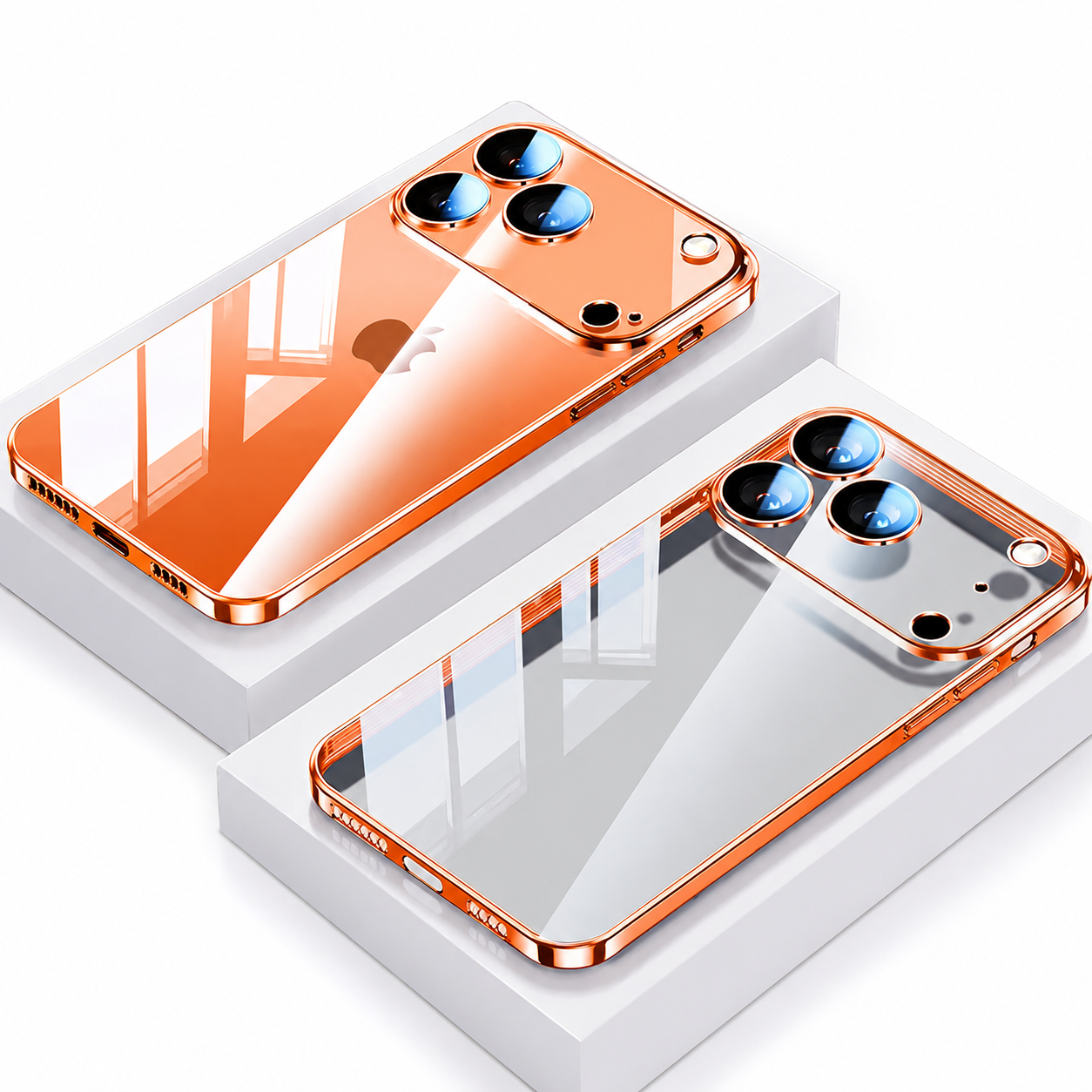 Premium iPhone Case Transparent TPU Protective Cover Camera Lens Protection Ultra Thin Shockproof Anti Fingerprint Scratch Resistant Slim Full Coverage